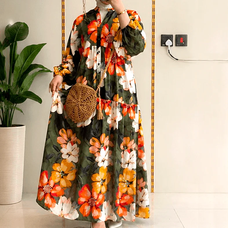 Rose Orange Dress