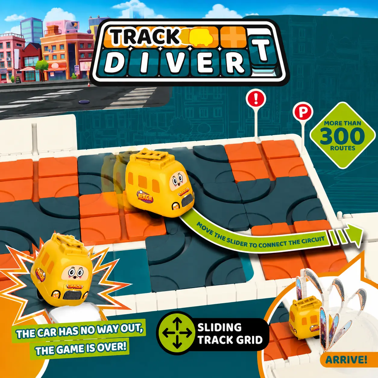 تحدي المسار المتحرك | Car Rescue Sliding Track Puzzle