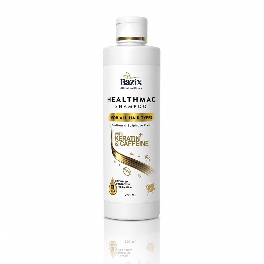 هيلثماك شامبو الكيراتين والكافيين | Healthmac Keratin and Caffeine Shampoo