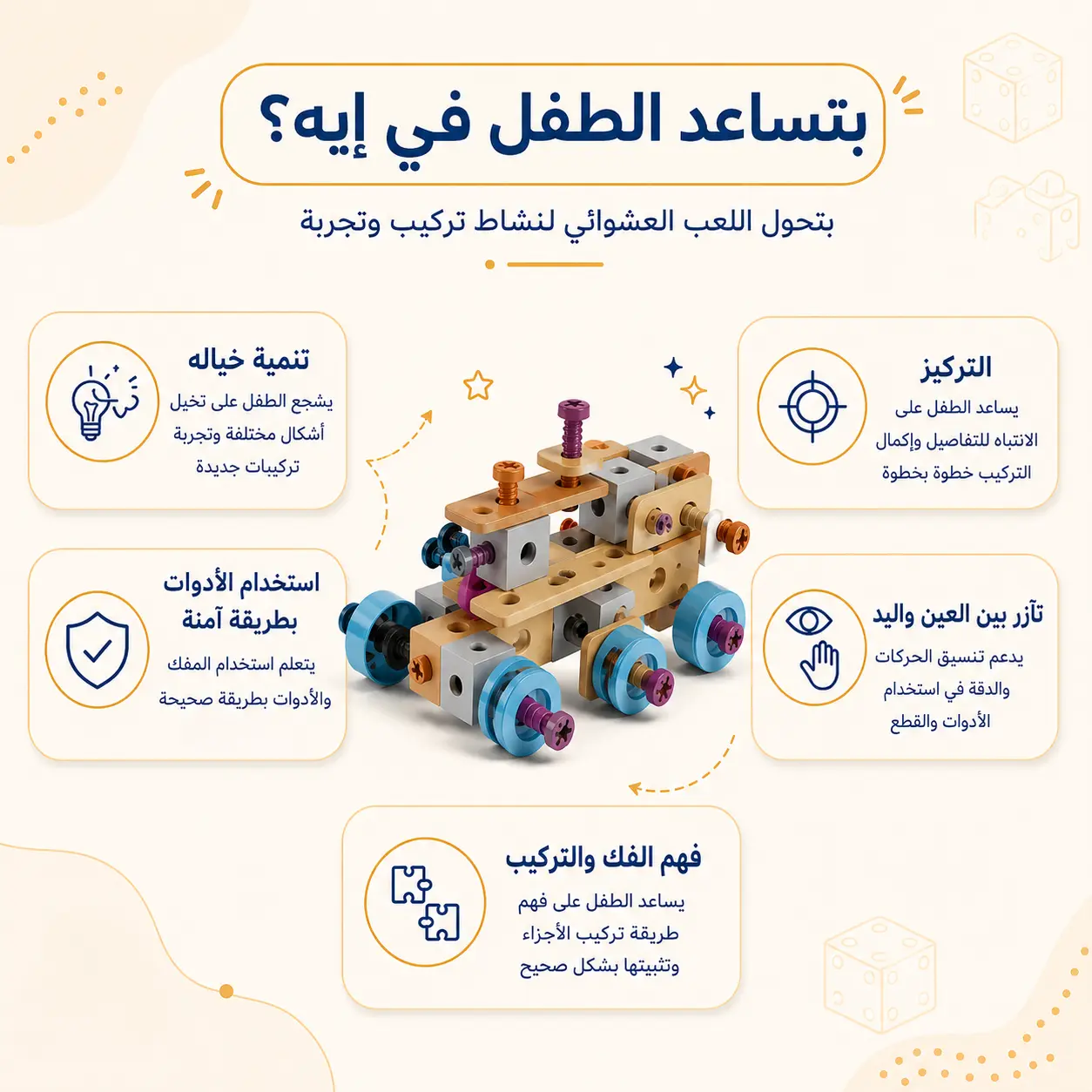 ورشة المهندس الصغير  144 قطعة | Little Engineer DIY Building Set 144PCS