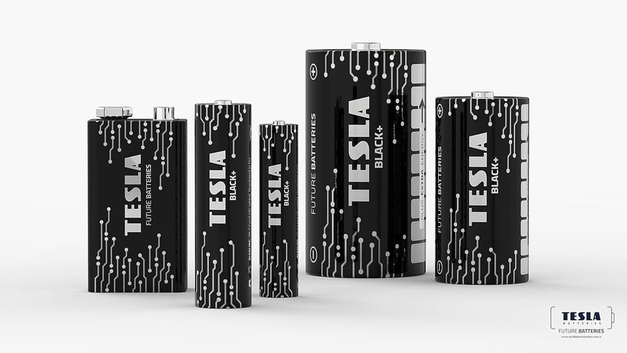 TESLA BATTERIES AA ALKALINE LR6 / 1.5V BLACK+ 4 PCS