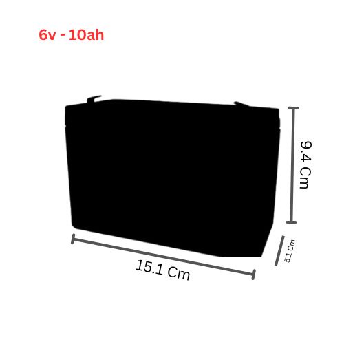 RITAR Battery 6V 10 AH , Emergency Lights, Alarms, And Children's Toys