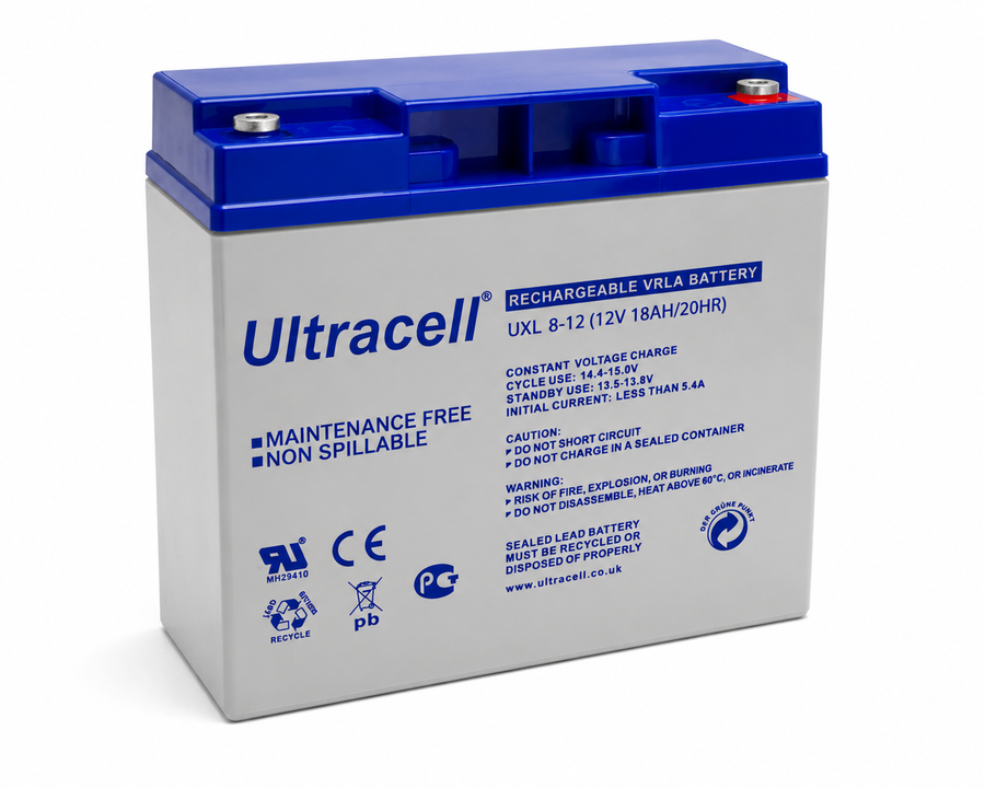 ULTRACELL BATTERY 12VOLT-18AH