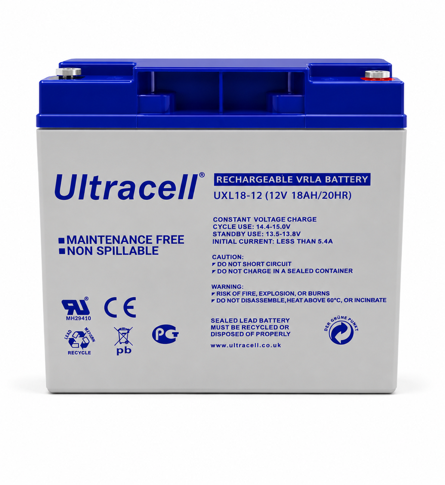 ULTRACELL BATTERY 12VOLT-18AH