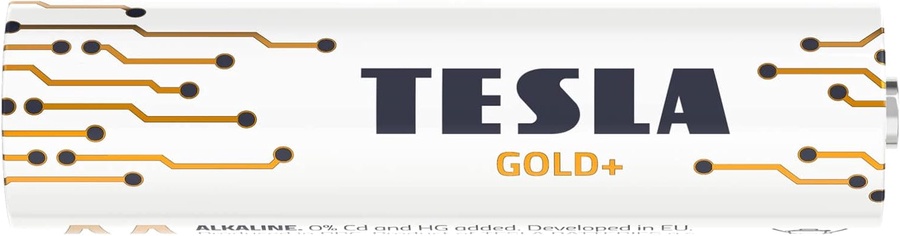 TESLA BATTERIES AA LR6/ 1.5V GOLD+ 2 PCS
