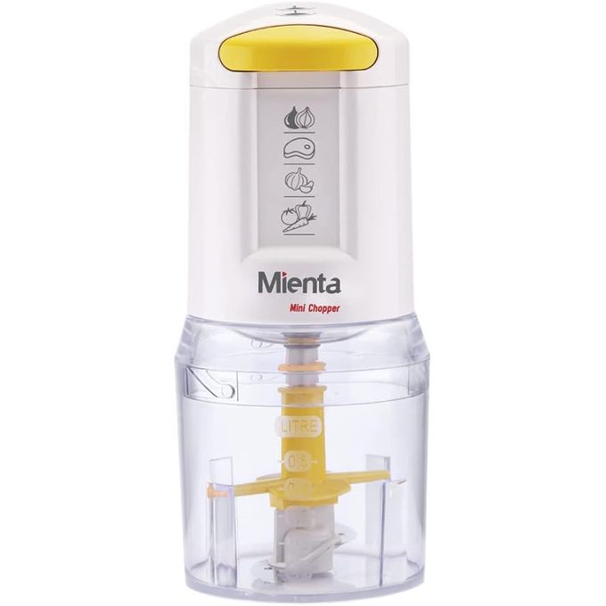 Mienta Mini Chopper with 2 Bowls, 400 Watt