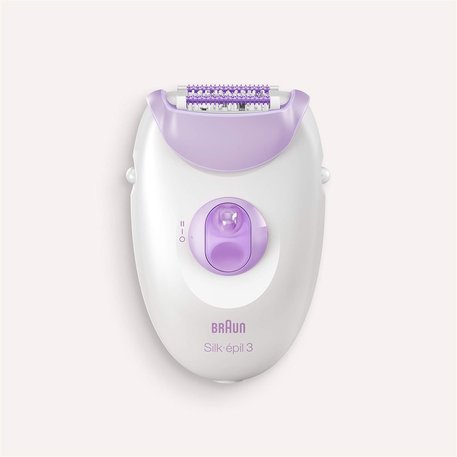 Braun Silk epil 3 Epilator for Women, White and Purple - 3170