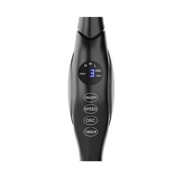 Mienta Stand Fan, 18 Inch, Black with Remote Control