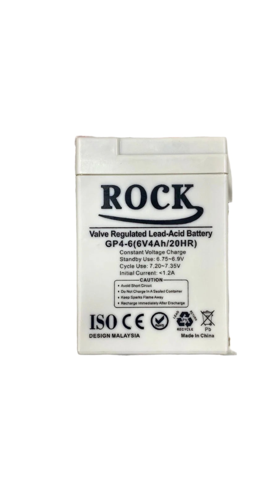 ROCK Battery 6v 4ah Rechargeable Battery For Emergency