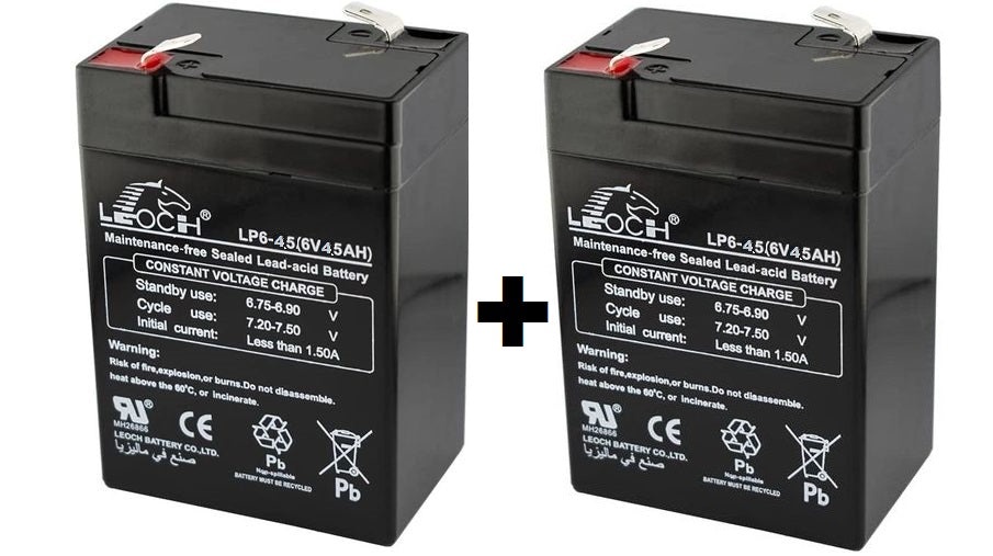6V 4.5A rechargeable battery made in Malaysia (1+1) (4.5)