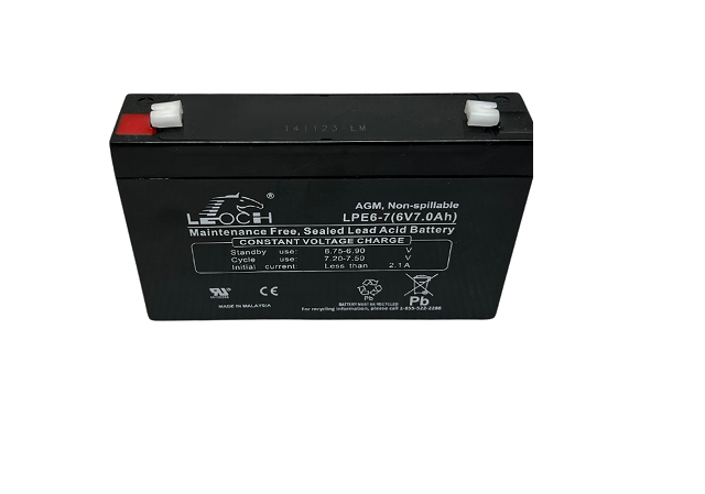 LEOCH  Battery 6V 7.0AH