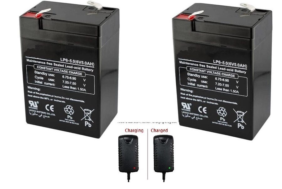 6V 4.5A rechargeable battery made in Malaysia (2+1 charger)