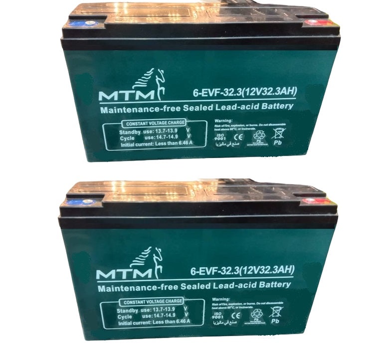 6-MTM-GEL BATTERY 12 V 32.3 AH DZF made in Malaysia (1+1)