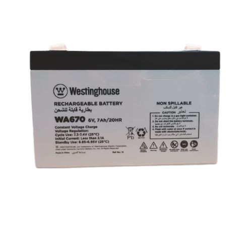 Westinghouse  Battery 6V 7.0AH Used For Fire Engines, , Alarms, And Children's Toys