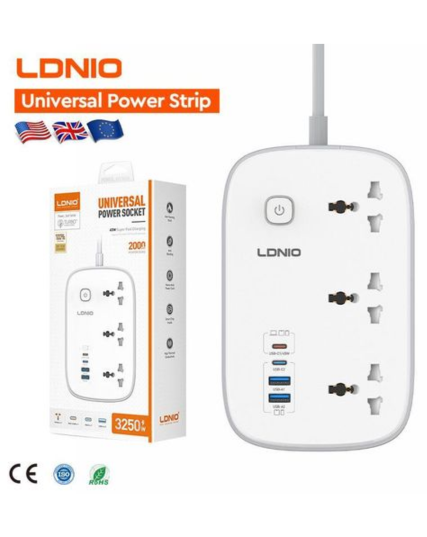 LDNIO SC6 3250W Universal Power Socket with 45W Super Fast Charging