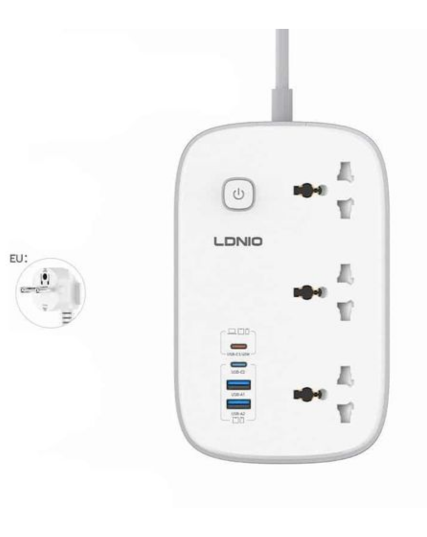 LDNIO SC6 3250W Universal Power Socket with 45W Super Fast Charging