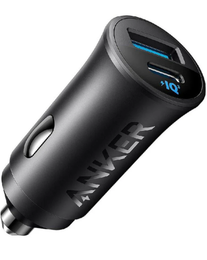 Anker A2741611 30W Dual Port Car Charger with USB-C PD & USB-A Fast Charging