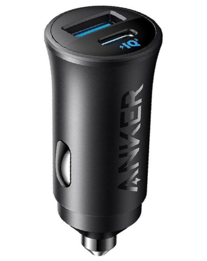 Anker A2741611 30W Dual Port Car Charger with USB-C PD & USB-A Fast Charging