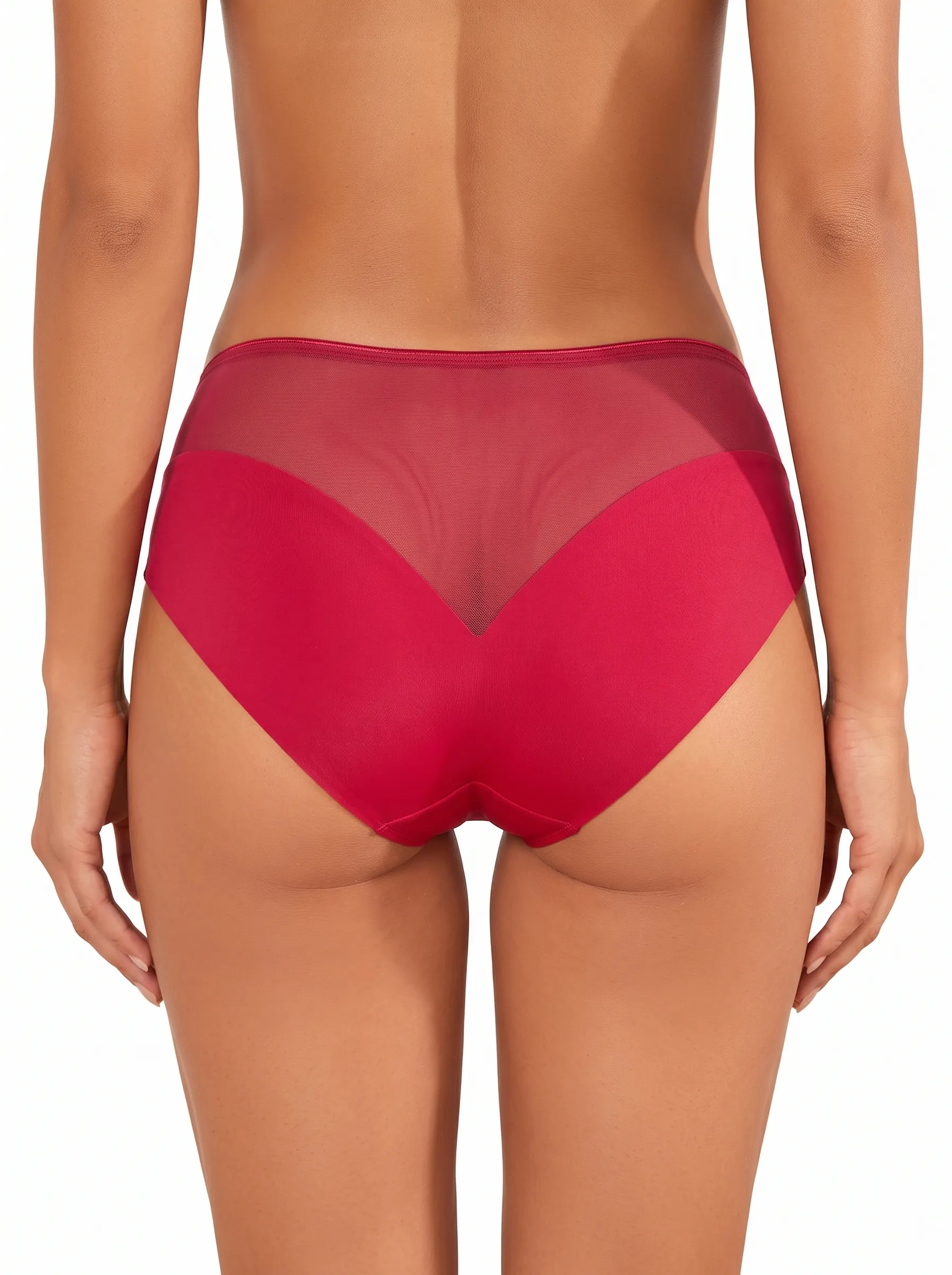 Seamless Sheer Inlay Comfort Panties