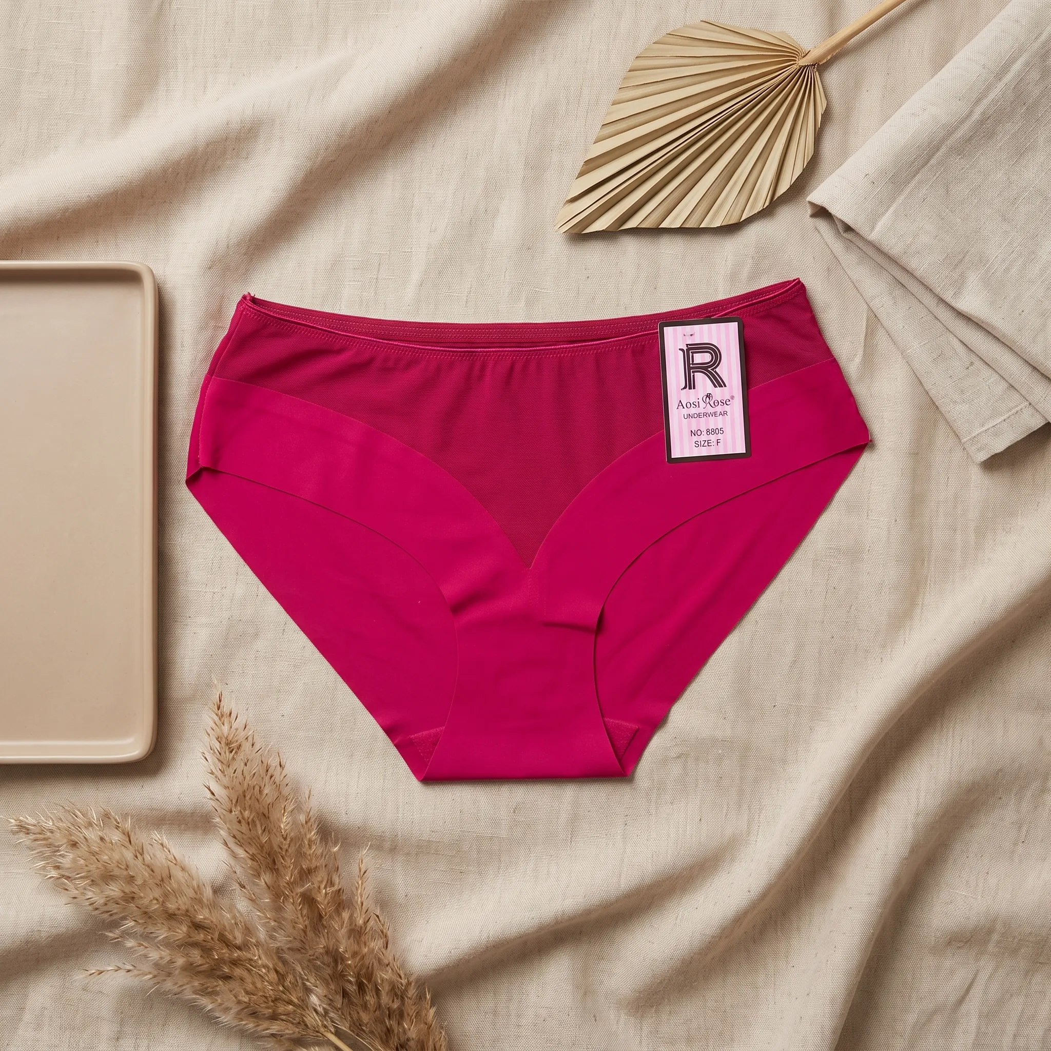 Seamless Sheer Inlay Comfort Panties