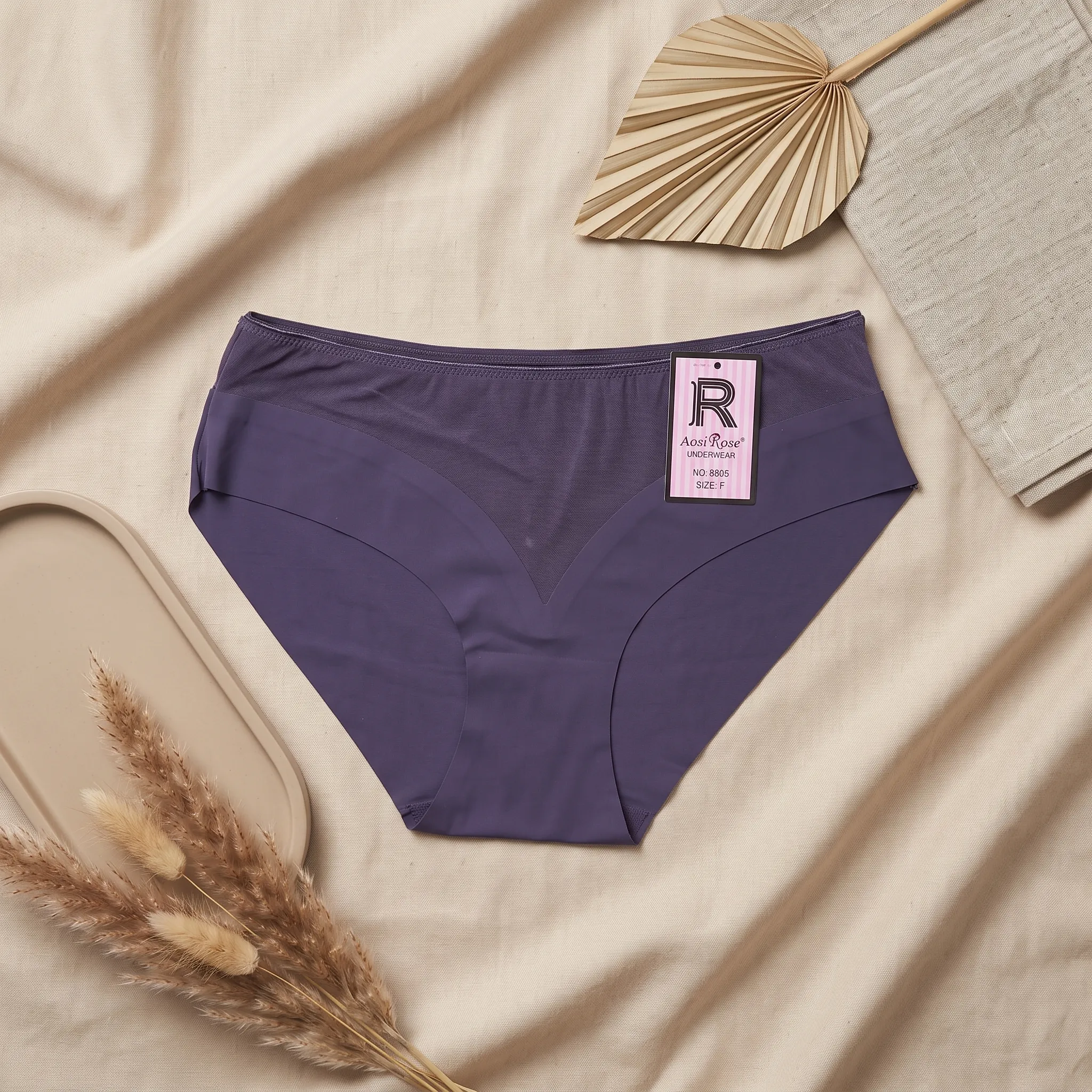 Seamless Sheer Inlay Comfort Panties