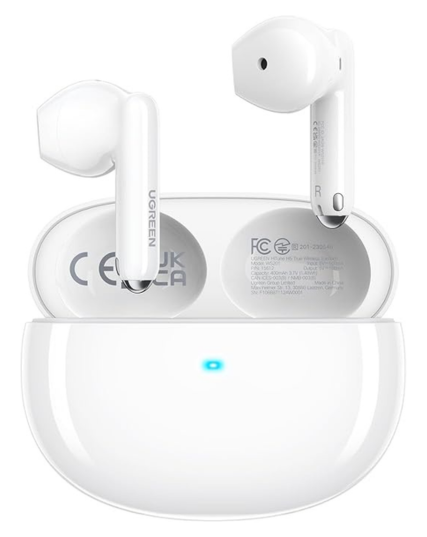 UGREEN WS201 HiTune H5 True Wireless Earbuds White with Bluetooth 5.3 & ENC Noise Reduction