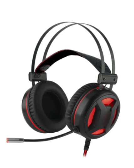 Monster Wired gaming headset , stereo headphone with red LED light for pc and laptop with 3.5mm