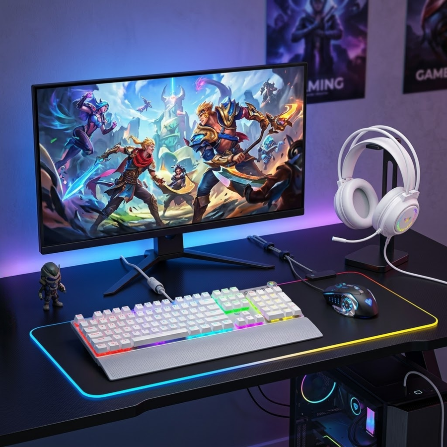 AULA Gaming Bundle White 