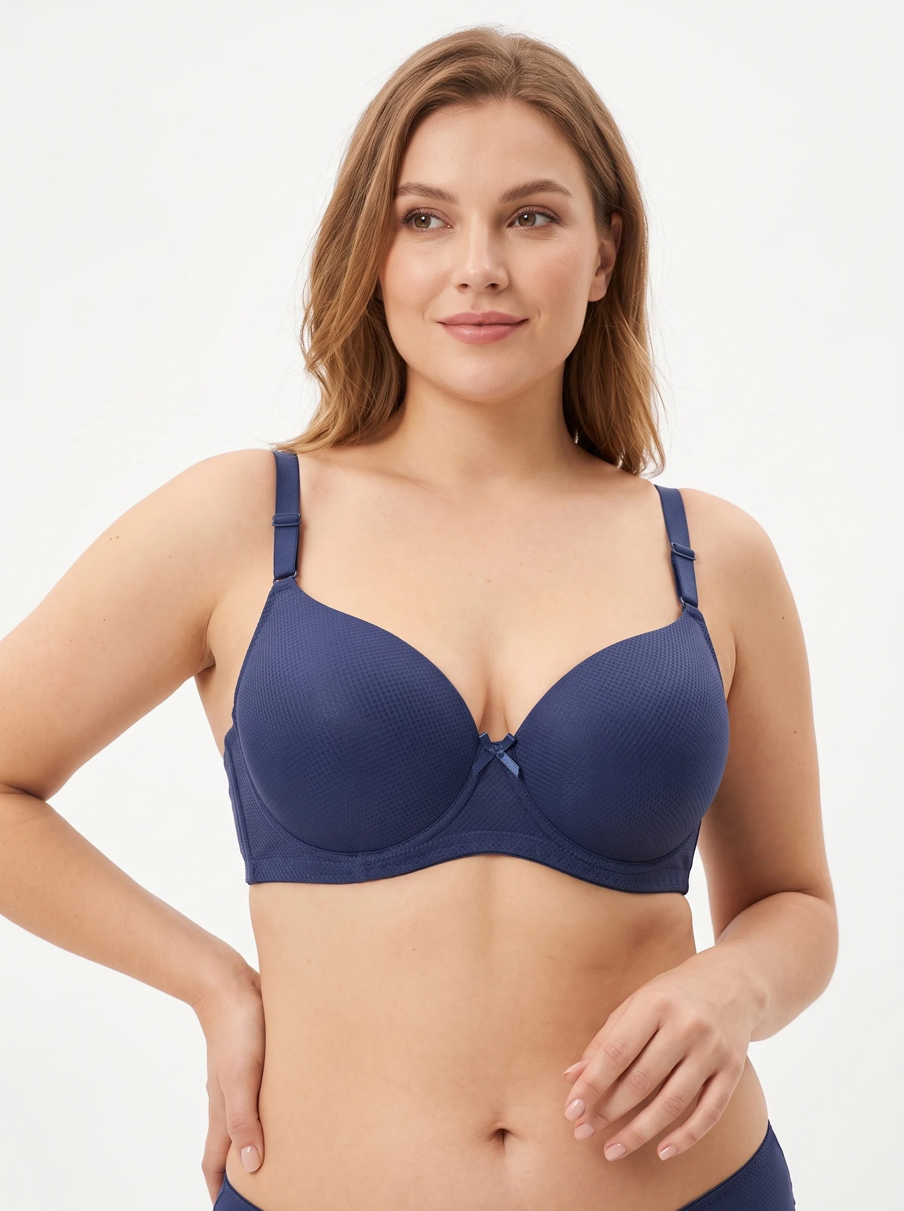 Classic Textured Full Coverage Bra