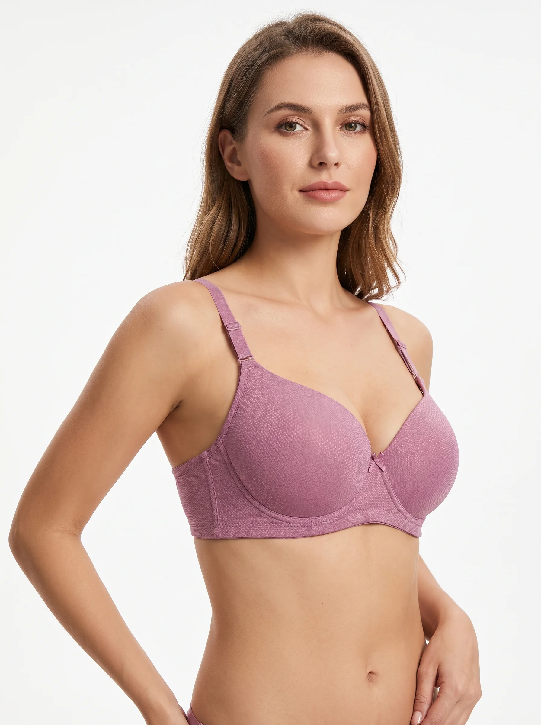 Classic Textured Full Coverage Bra