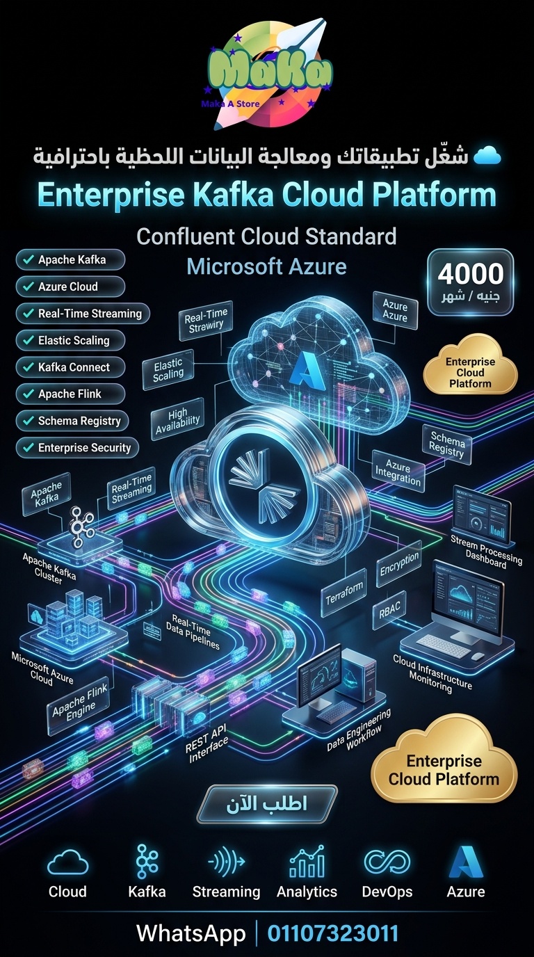 اشتراك Confluent Cloud Standard على Microsoft Azure شهري 