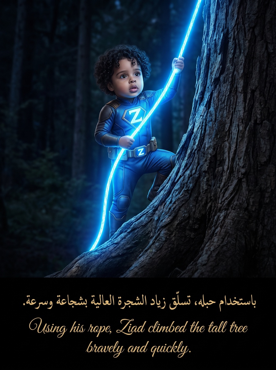 مغامرة زياد في الغابه المضيئه