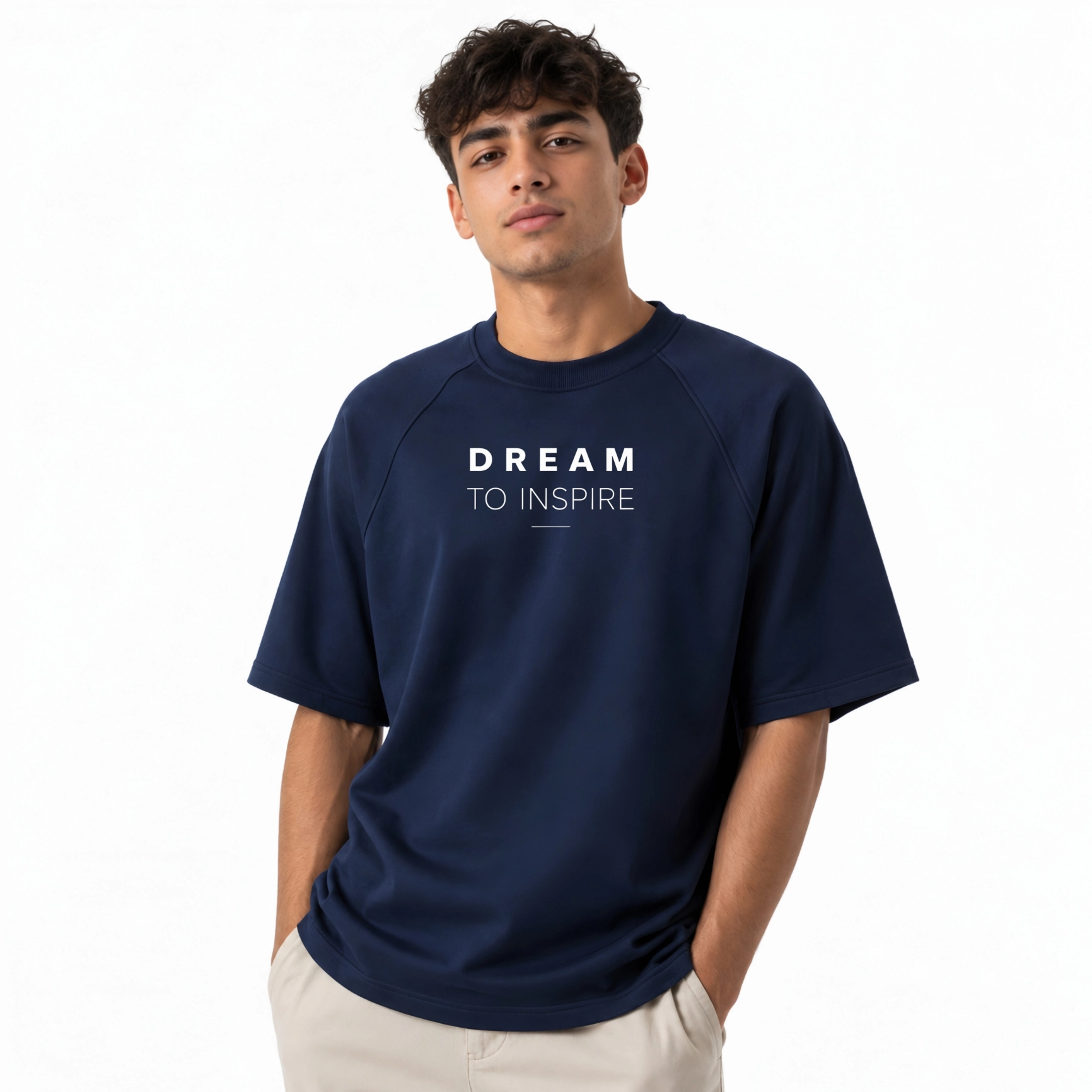 تيشرت كحلي غامق ( Dream )