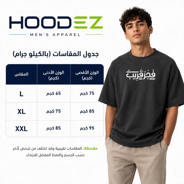 تيشرت رمادي غامق ( HDZ )