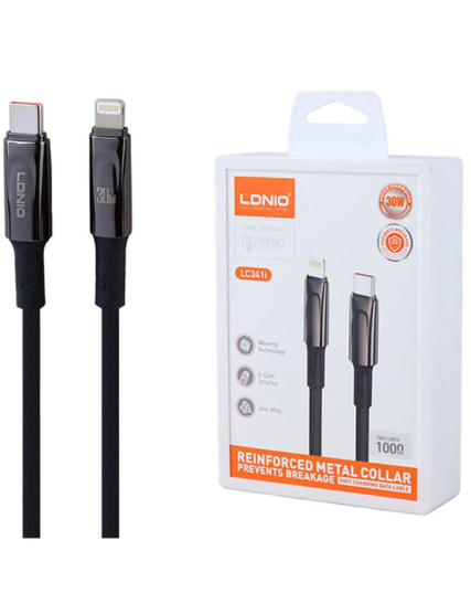 LDNIO LC341I 30W Fast Charging Data Cable for Lightning