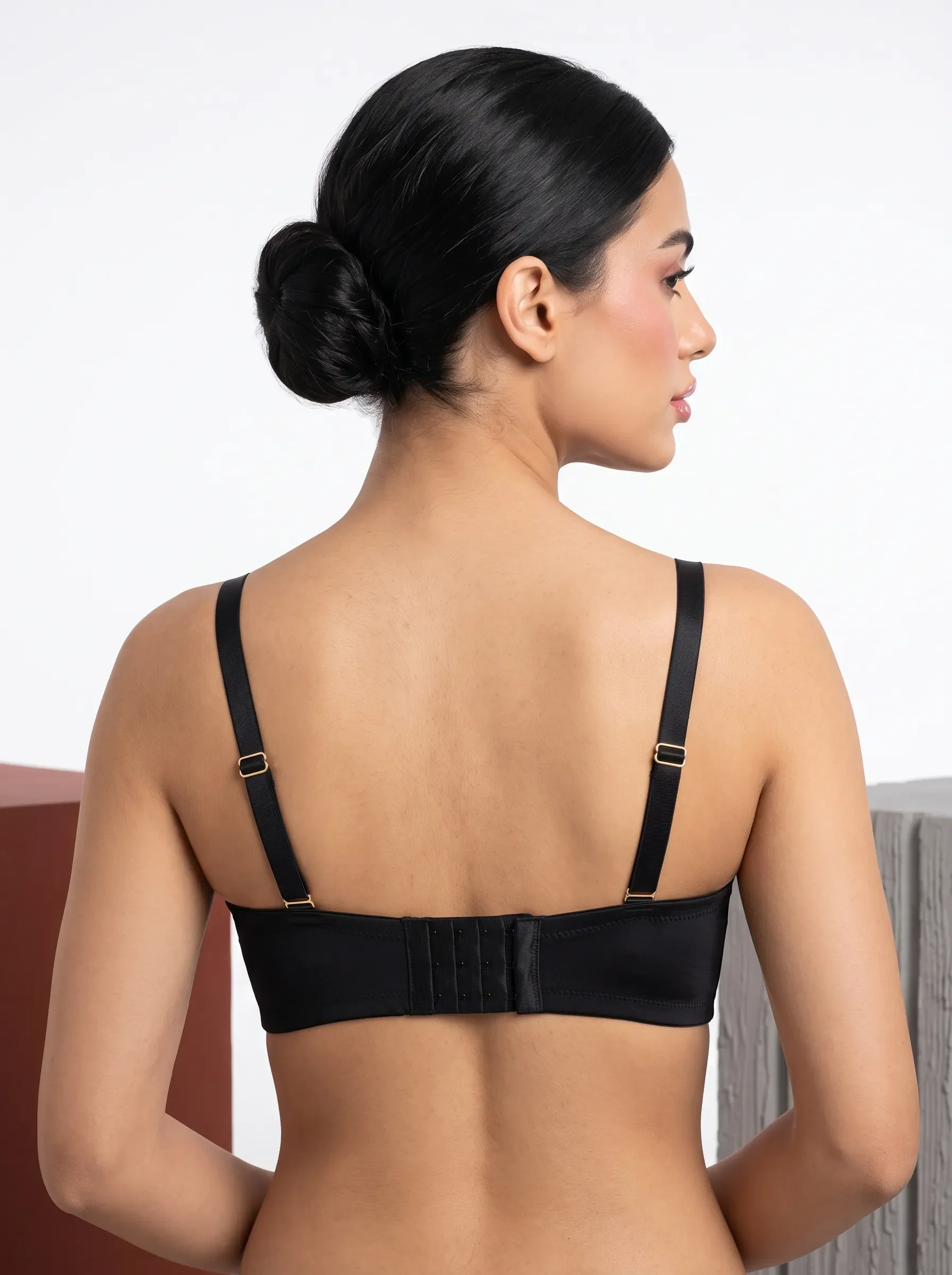 Demi Cup Sweet Ribbon Eyelet Bra