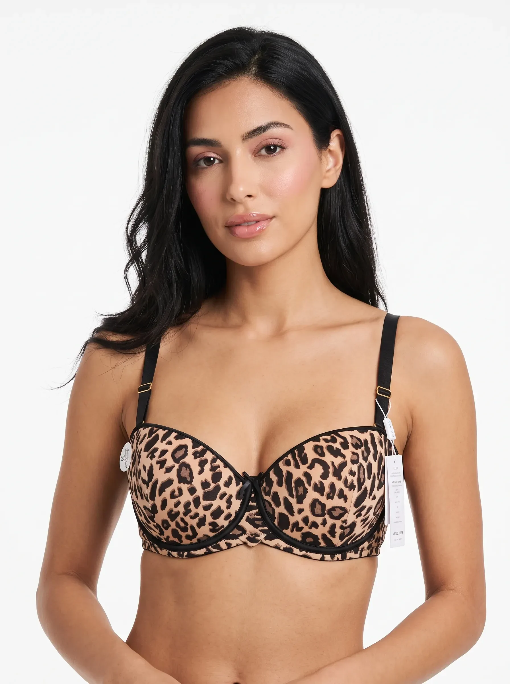 Demi Cup Sweet Ribbon Eyelet Bra