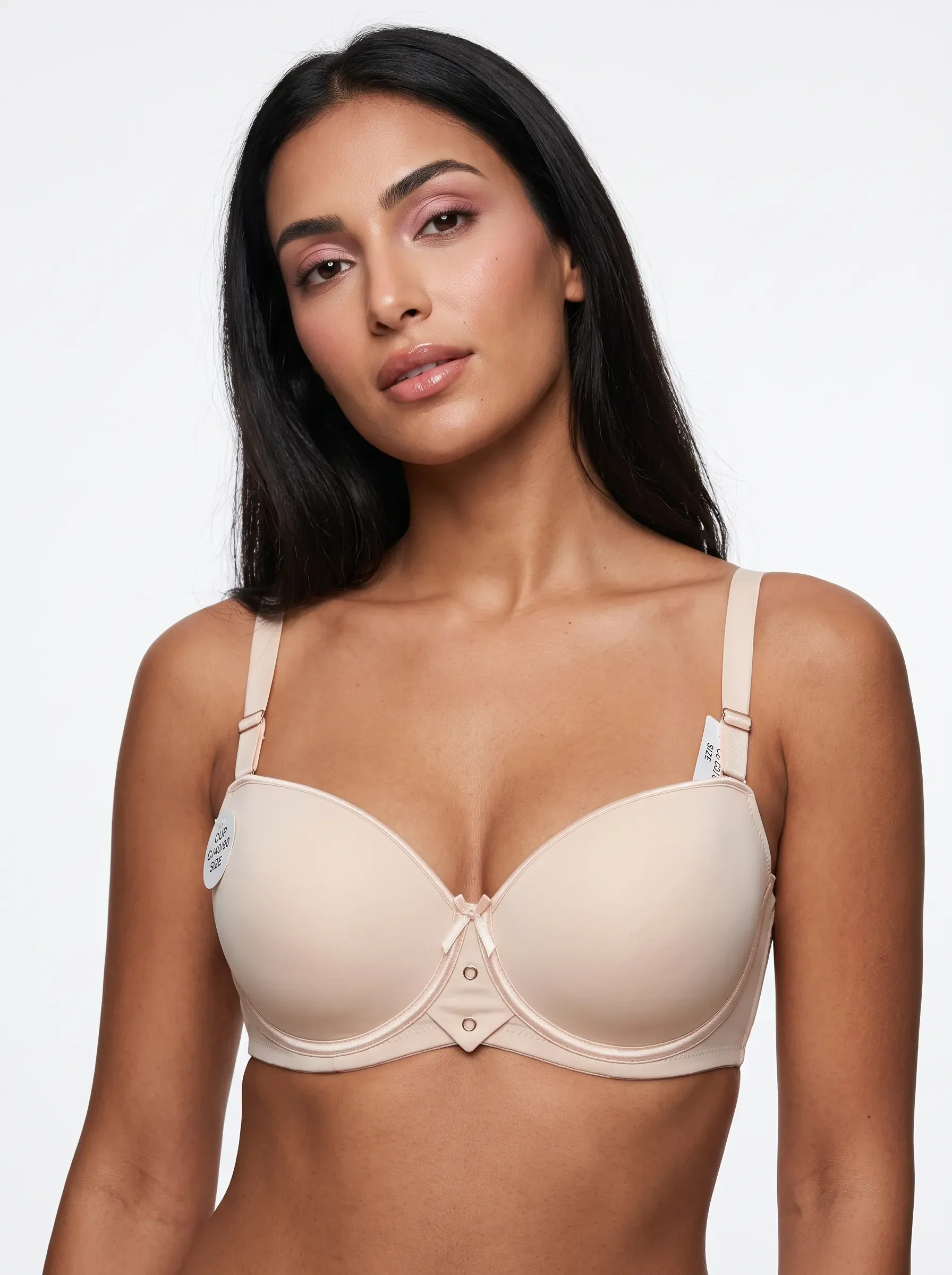 Demi Cup Sweet Ribbon Eyelet Bra