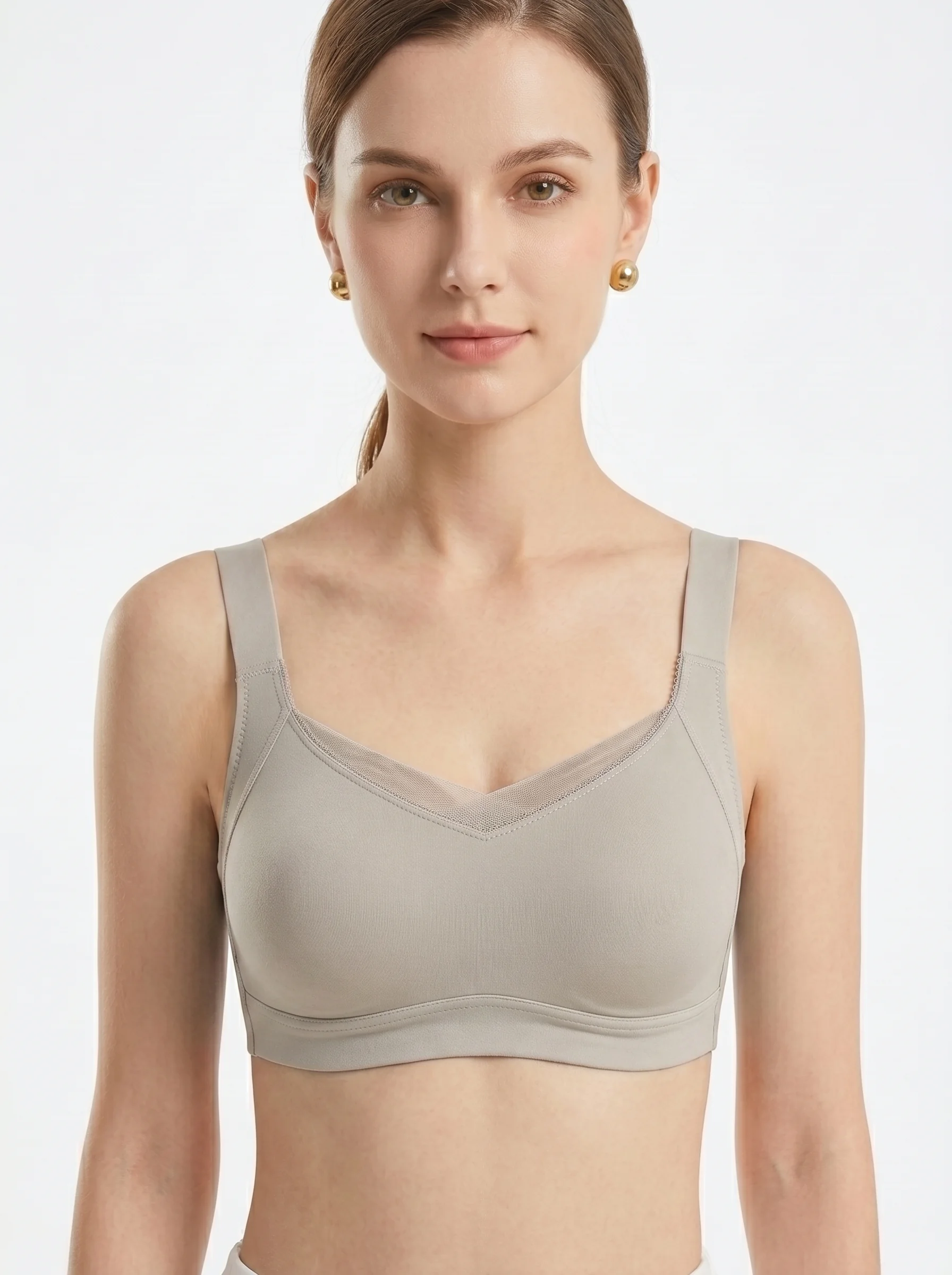 Latex-Full Coverage Wireless Minimizer Bra