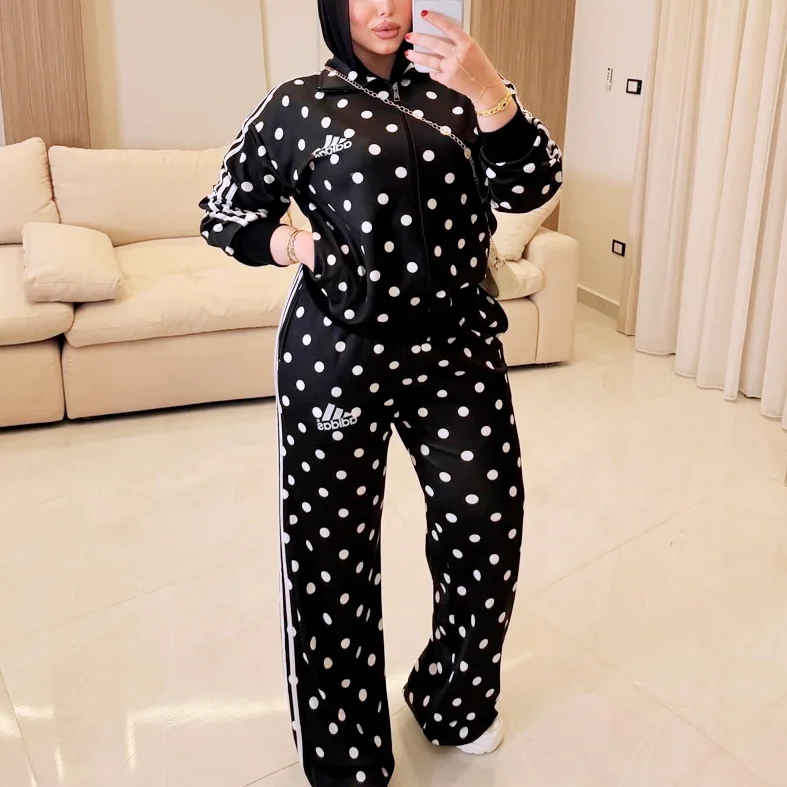adidas polka dot suit