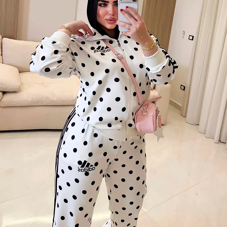 adidas polka dot suit