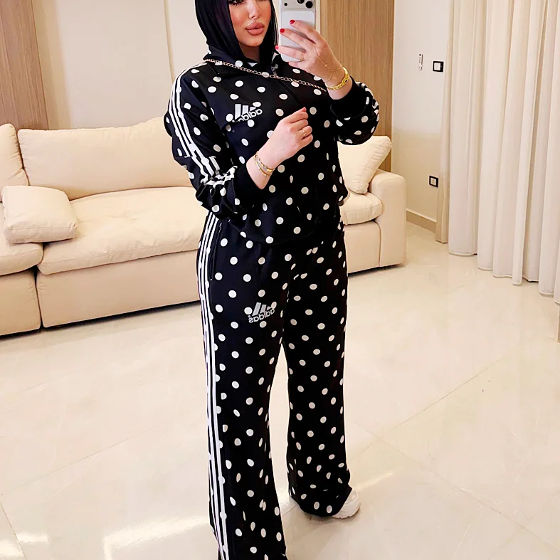 adidas polka dot suit
