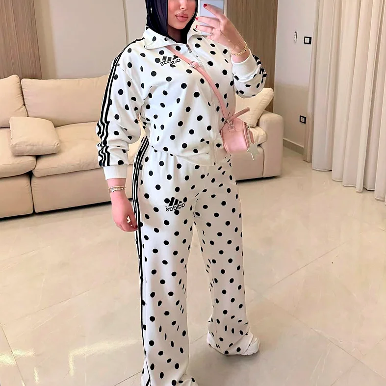 adidas polka dot suit