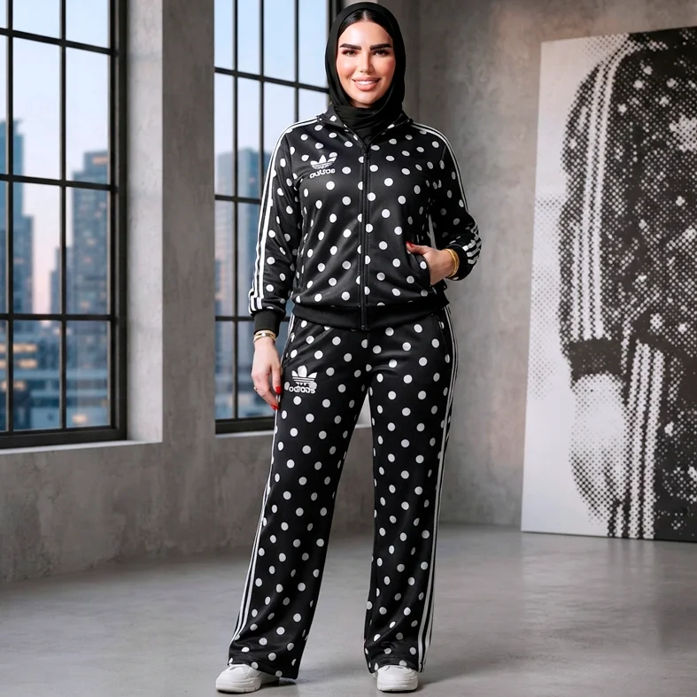 adidas polka dot suit