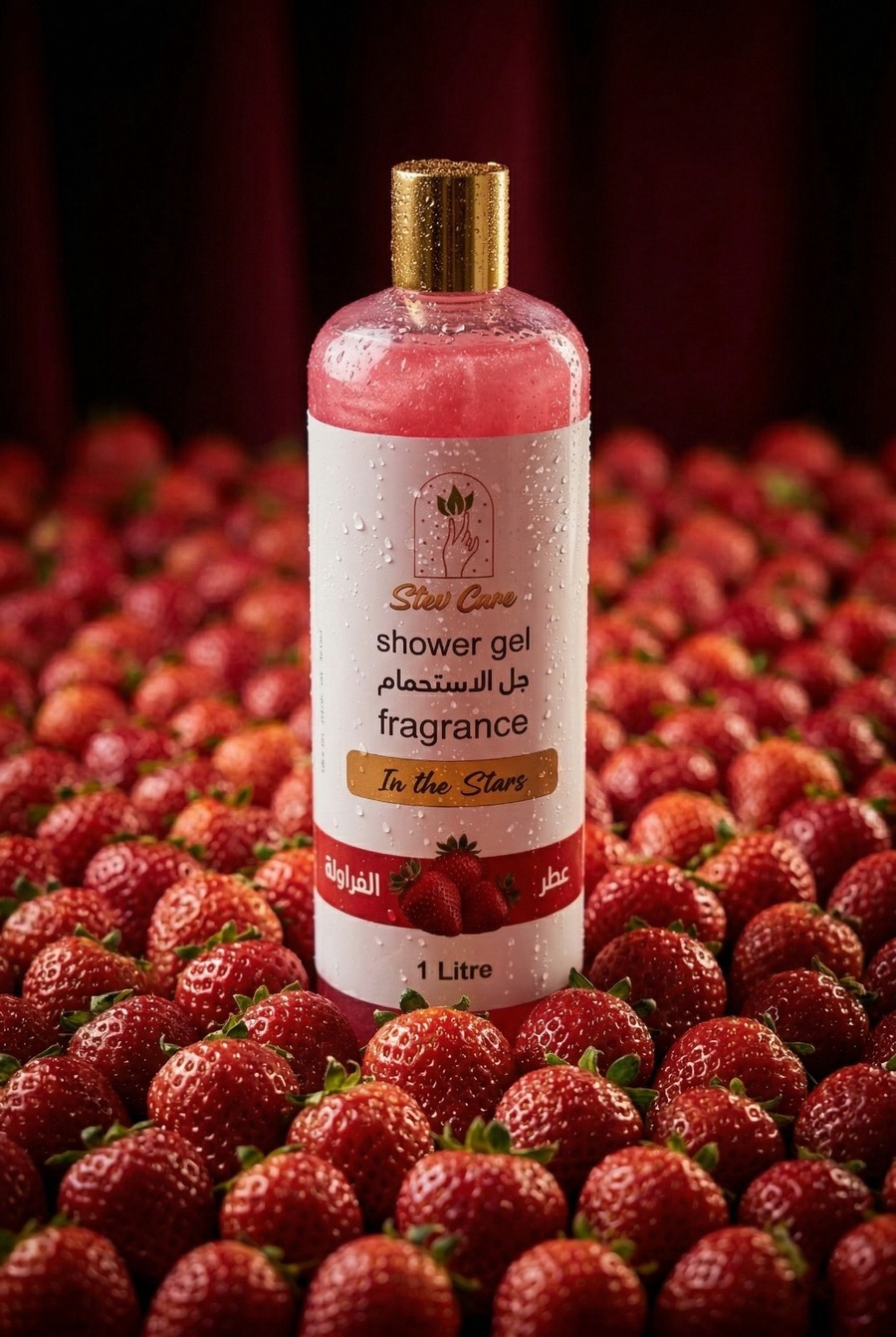 StevCare Shower Gel Strawberry 1000ml – شاور جل ستيف كير