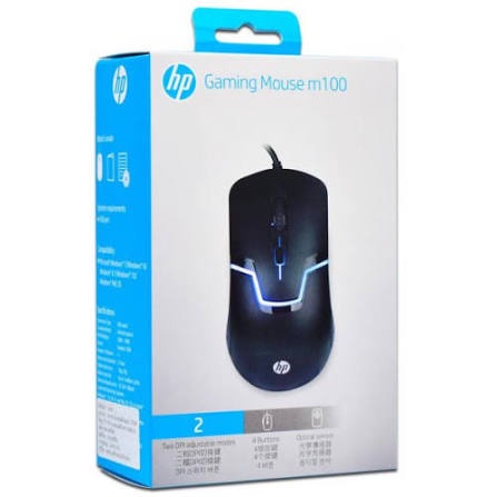 ماوس جيمنج HP M100 مضئ RGB بزر تحكم سرعة DPI