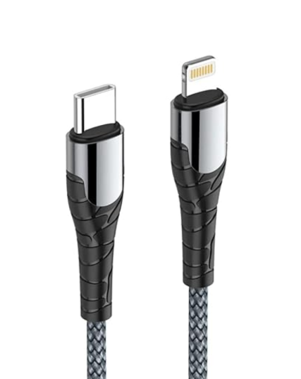 LDNIO LC112 USB-C to Lightning PD 30W Fast Charging Cable - Grey