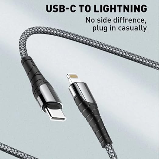 LDNIO LC112 USB-C to Lightning PD 30W Fast Charging Cable - Grey