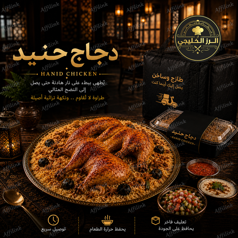 دجاج الحنيد اليمني – مطهو على مهل بطعم أصيل