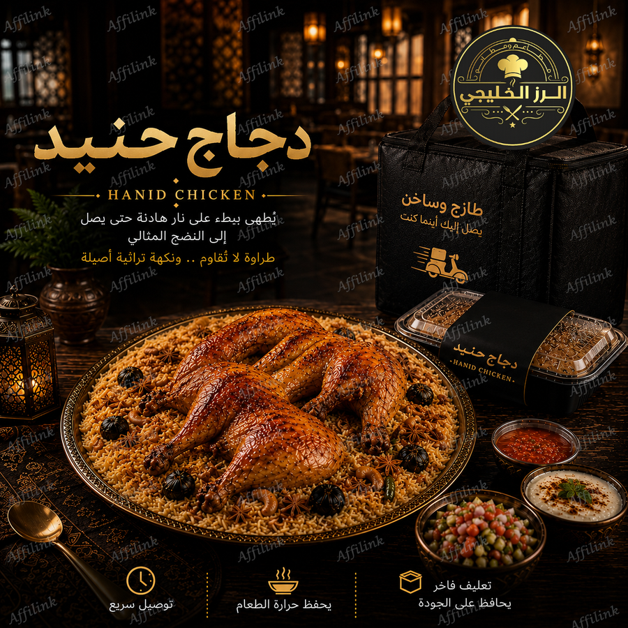 دجاج الحنيد اليمني – مطهو على مهل بطعم أصيل